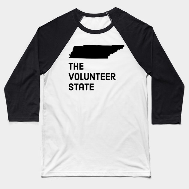 Tennessee - The Volunteer State Baseball T-Shirt by whereabouts